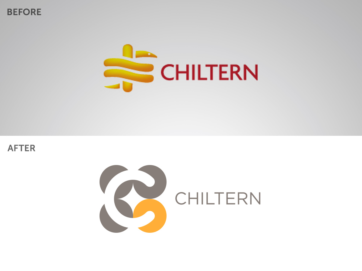 chiltern logo before after